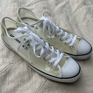 12W New CONVERSE Transparent Shoes